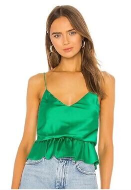 NBD Nolan Women's Silky Cami Tank Top in Mint Leaf sz. Medium